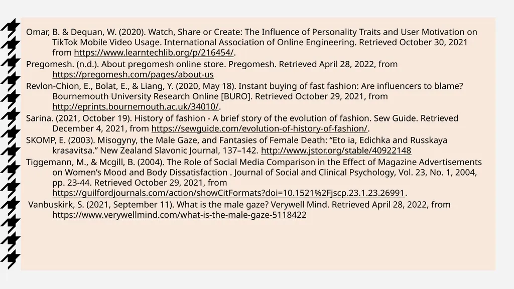 Presented to the Department of English & - slide 19 of 19
