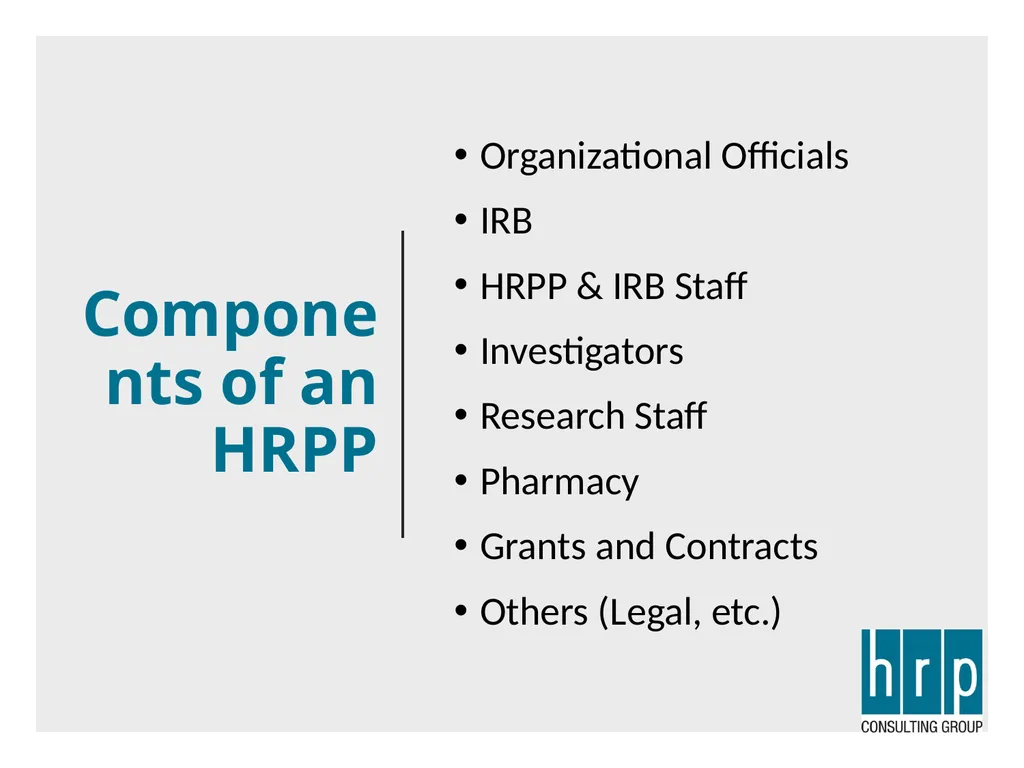 AAHRPP Site Visit Preparation (Key Personnel) - slide 4 of 48