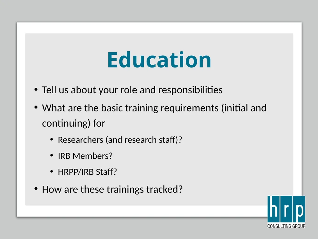 AAHRPP Site Visit Preparation (Key Personnel) - slide 29 of 48