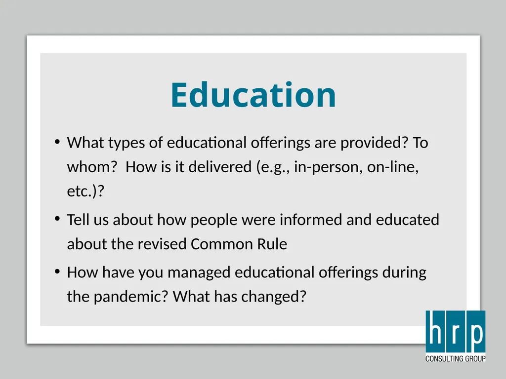 AAHRPP Site Visit Preparation (Key Personnel) - slide 30 of 48