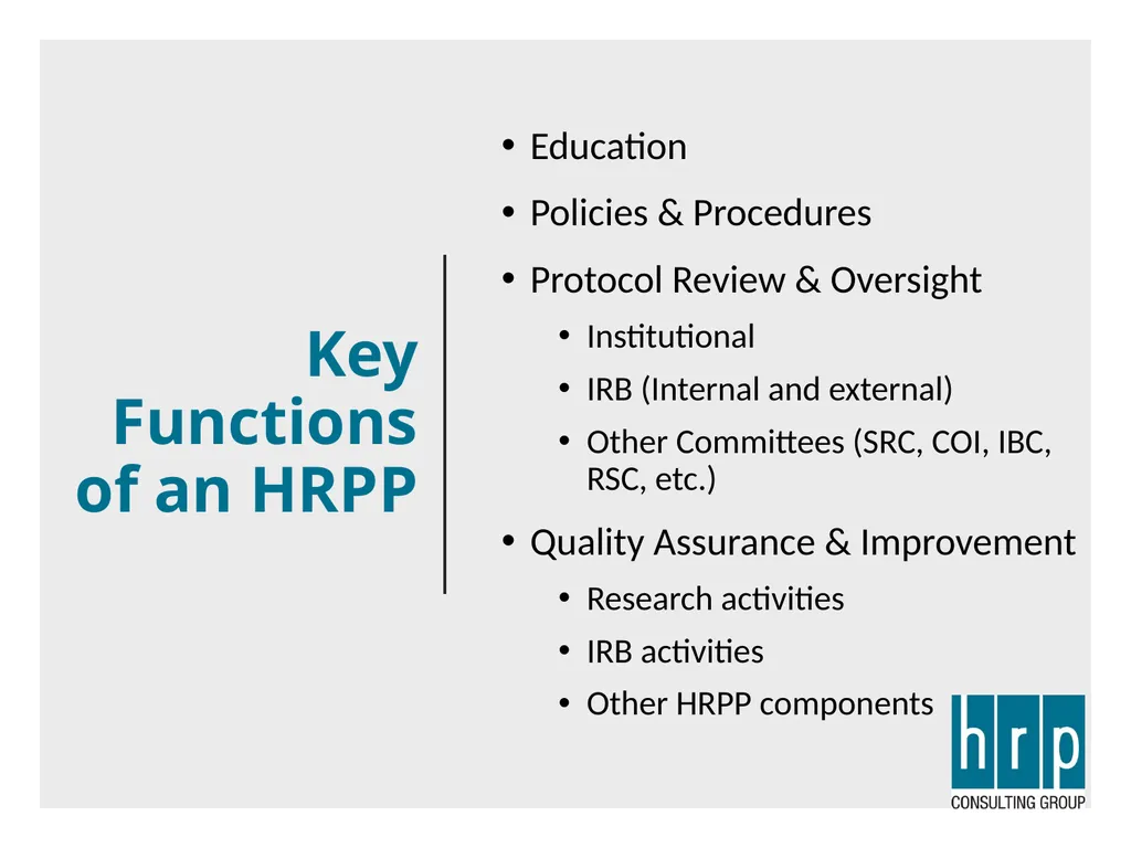 AAHRPP Site Visit Preparation (Key Personnel) - slide 5 of 48