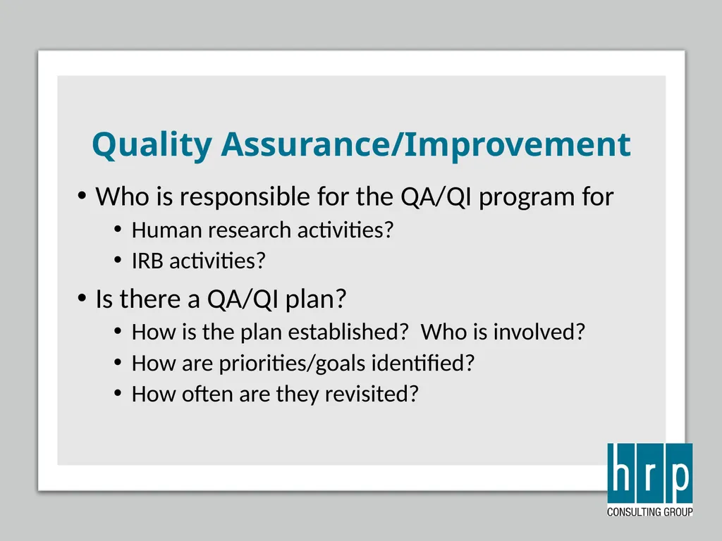 AAHRPP Site Visit Preparation (Key Personnel) - slide 26 of 48
