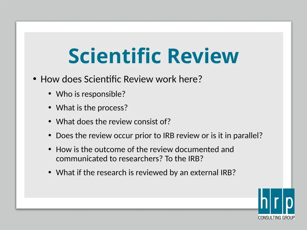 AAHRPP Site Visit Preparation (Key Personnel) - slide 44 of 48