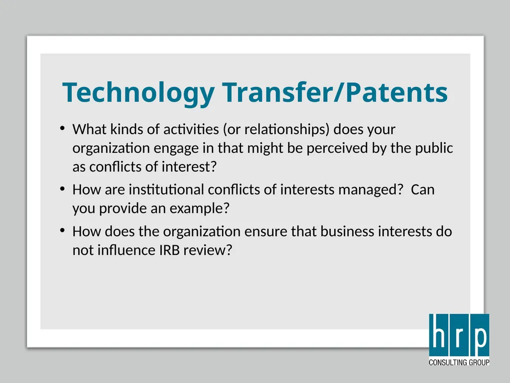 AAHRPP Site Visit Preparation (Key Personnel) - slide 43 of 48