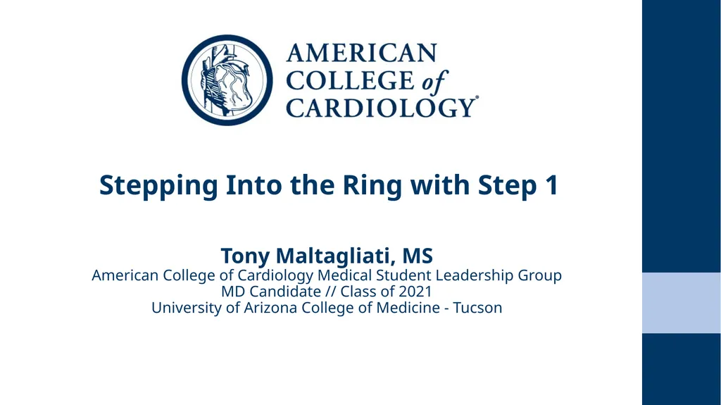 Stepping Into the Ring with Step 1 Tony - slide 1 of 12