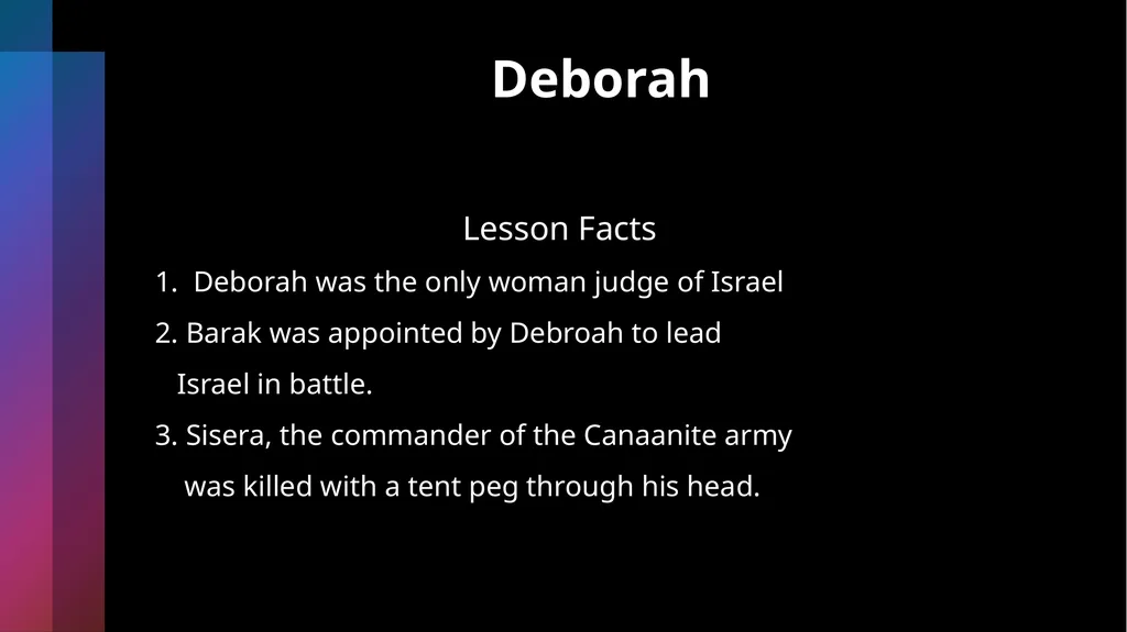 Deborah Being Honorable- Doing What’s Right Judges - slide 11 of 35