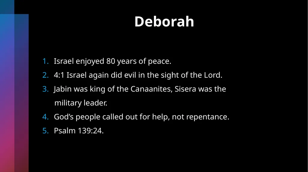 Deborah Being Honorable- Doing What’s Right Judges - slide 13 of 35