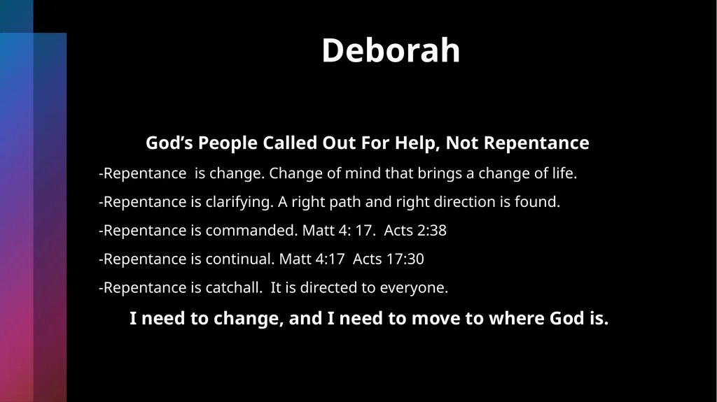 Deborah Being Honorable- Doing What’s Right Judges - slide 16 of 35