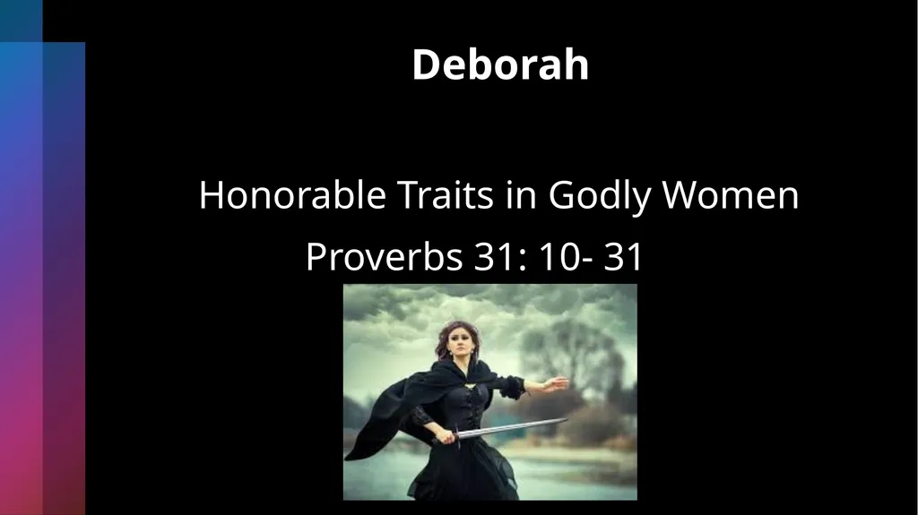 Deborah Being Honorable- Doing What’s Right Judges - slide 21 of 35