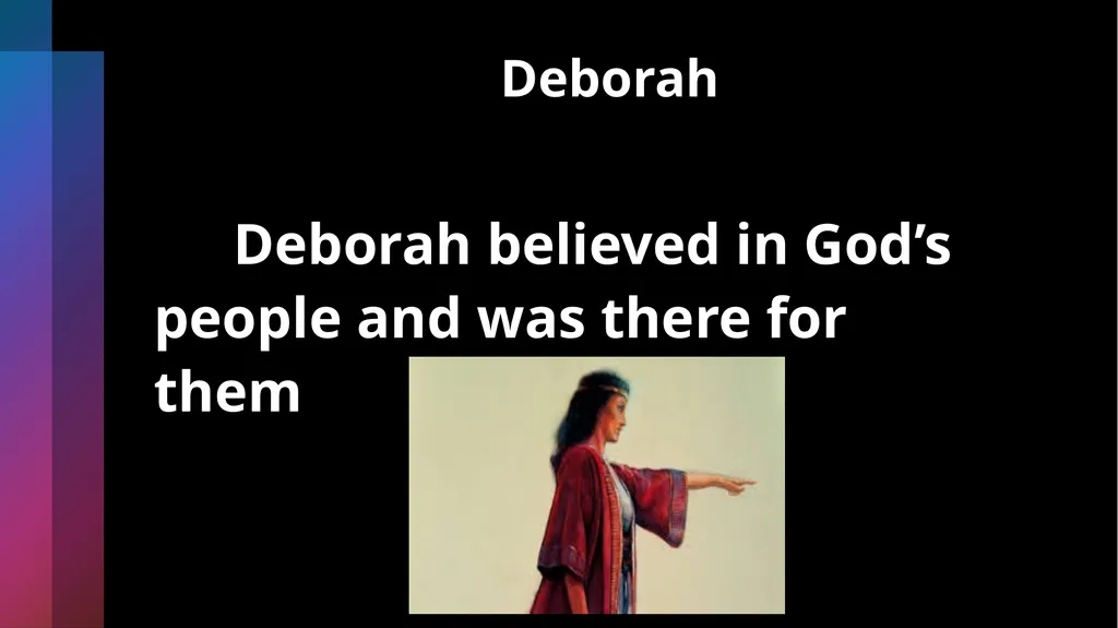 Deborah Being Honorable- Doing What’s Right Judges - slide 23 of 35