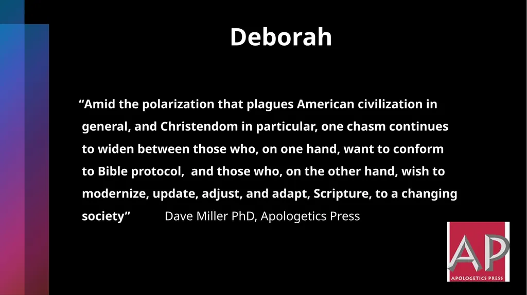Deborah Being Honorable- Doing What’s Right Judges - slide 27 of 35