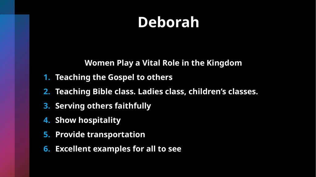 Deborah Being Honorable- Doing What’s Right Judges - slide 31 of 35