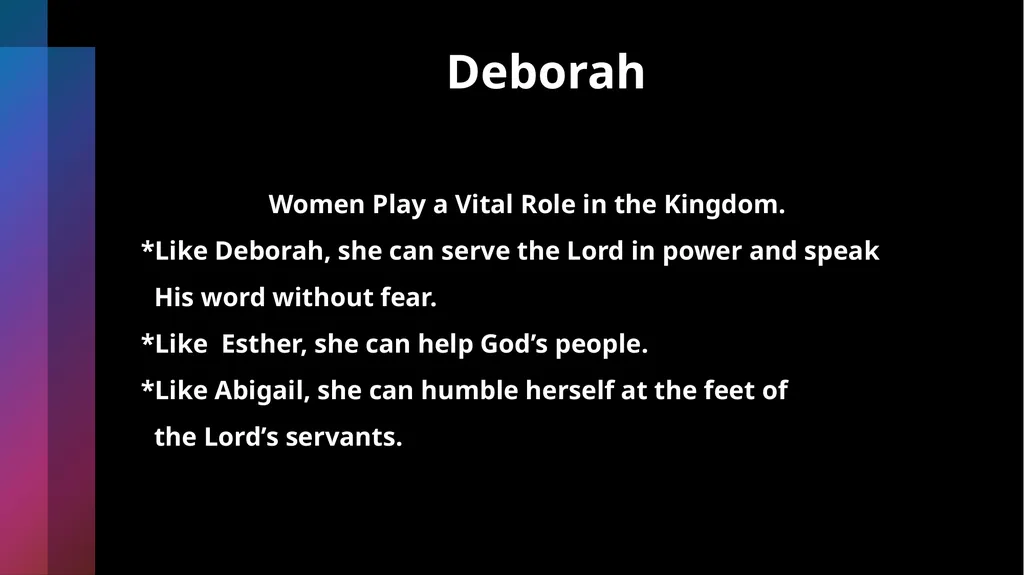 Deborah Being Honorable- Doing What’s Right Judges - slide 32 of 35