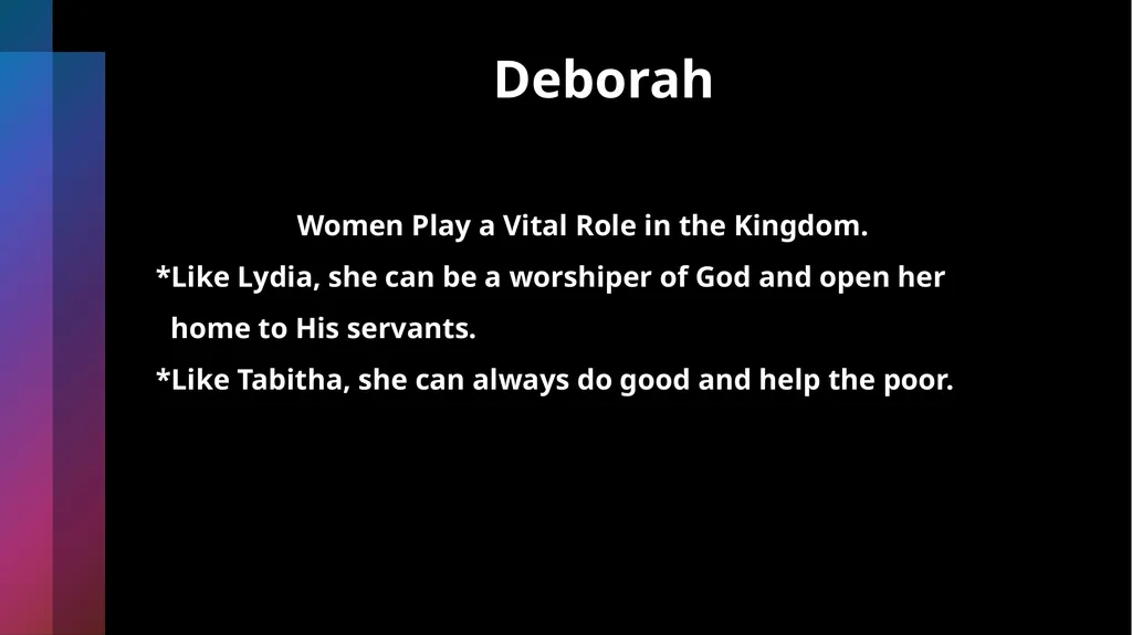 Deborah Being Honorable- Doing What’s Right Judges - slide 33 of 35