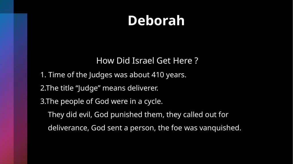 Deborah Being Honorable- Doing What’s Right Judges - slide 9 of 35