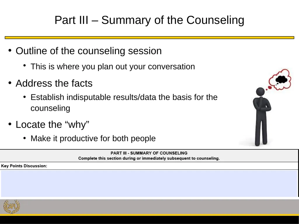 Professional Development Library Title: Counseling - slide 12 of 18
