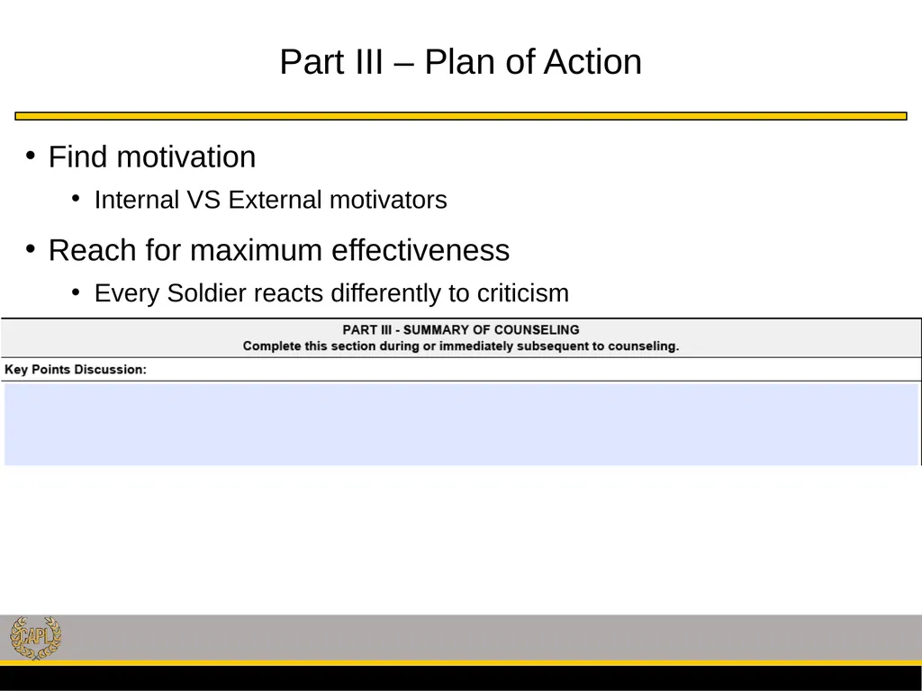 Professional Development Library Title: Counseling - slide 13 of 18
