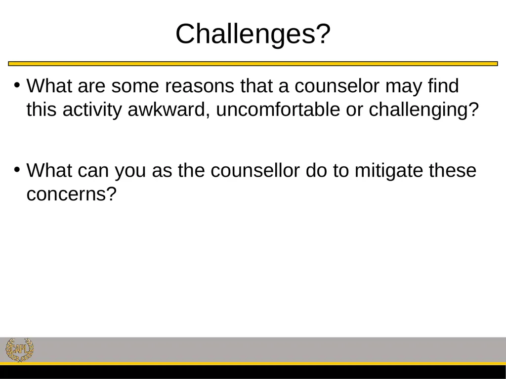 Professional Development Library Title: Counseling - slide 11 of 18