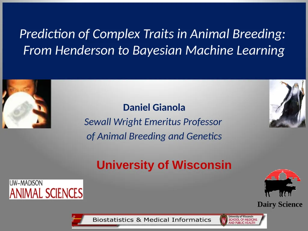 University of Wisconsin Dairy Science Daniel - slide 1 of 51