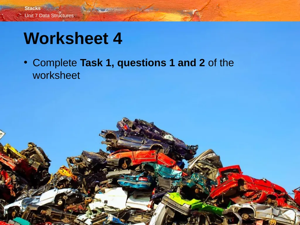 OCR A Level Computer Science H446 – Paper 1 Stacks - slide 12 of 20