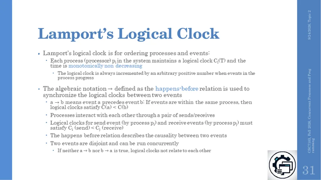 Concurrent Processes and Programming Topic 2 - slide 25 of 47