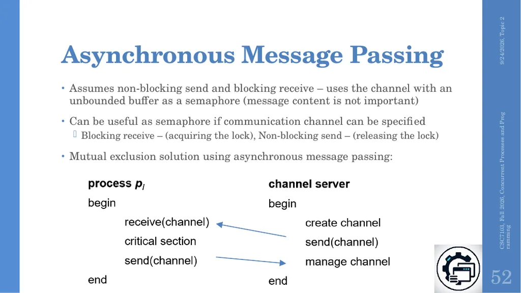 Concurrent Processes and Programming Topic 2 - slide 45 of 47