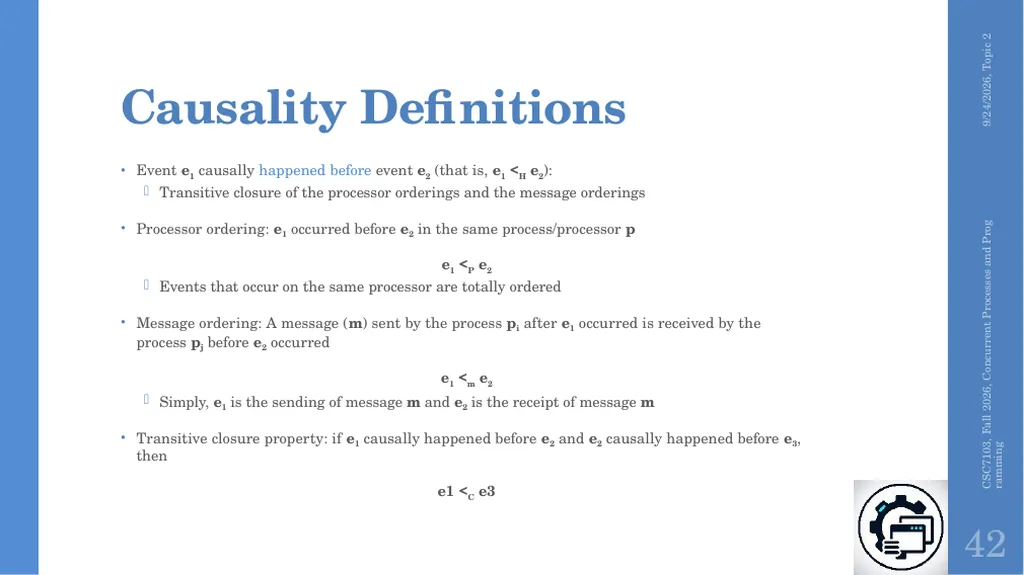 Concurrent Processes and Programming Topic 2 - slide 35 of 47