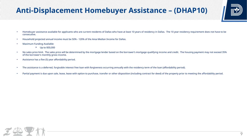 Dallas Homebuyer Assistance Program Tammi - slide 9 of 18