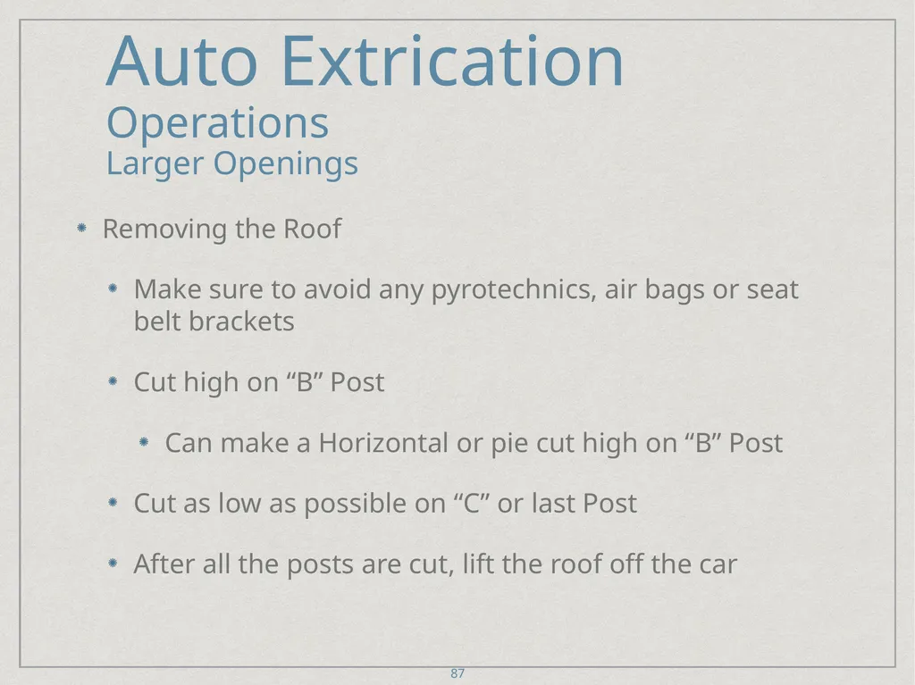 Auto Extrication FFDSD ACADEMY ORIENTATION 16 1 - slide 87 of 122