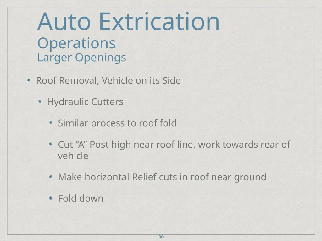 Auto Extrication FFDSD ACADEMY ORIENTATION 16 1 - slide 90 of 122