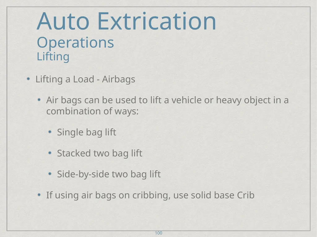 Auto Extrication FFDSD ACADEMY ORIENTATION 16 1 - slide 100 of 122