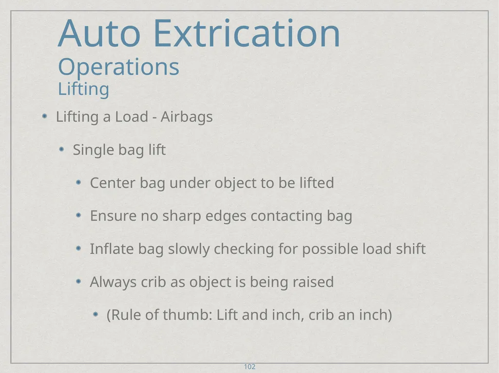Auto Extrication FFDSD ACADEMY ORIENTATION 16 1 - slide 102 of 122