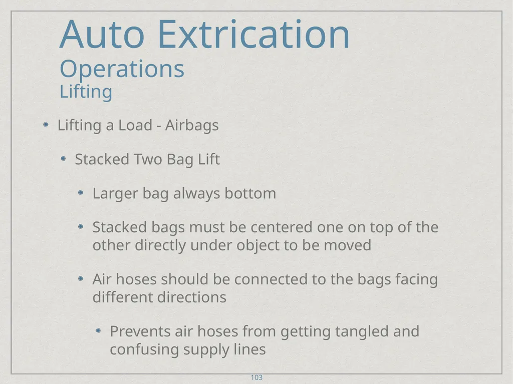 Auto Extrication FFDSD ACADEMY ORIENTATION 16 1 - slide 103 of 122