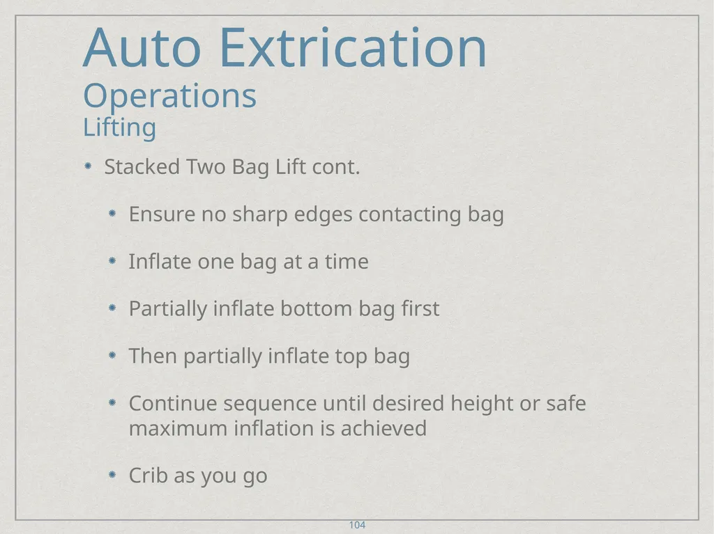 Auto Extrication FFDSD ACADEMY ORIENTATION 16 1 - slide 104 of 122