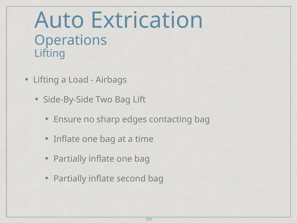 Auto Extrication FFDSD ACADEMY ORIENTATION 16 1 - slide 105 of 122