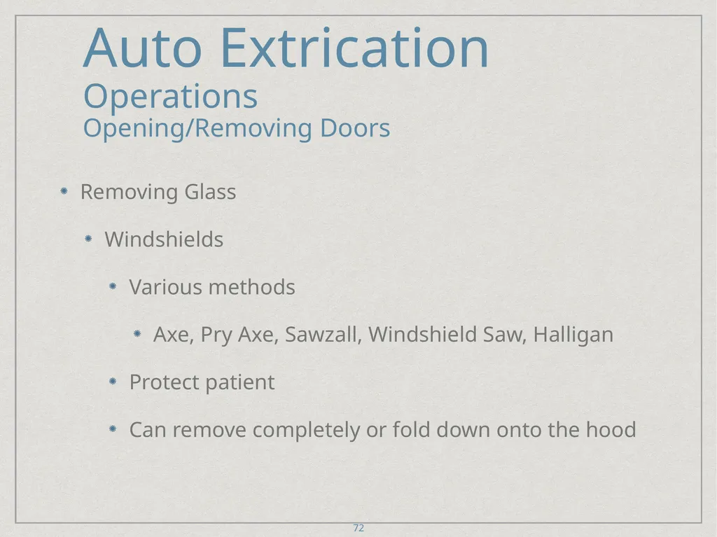 Auto Extrication FFDSD ACADEMY ORIENTATION 16 1 - slide 72 of 122