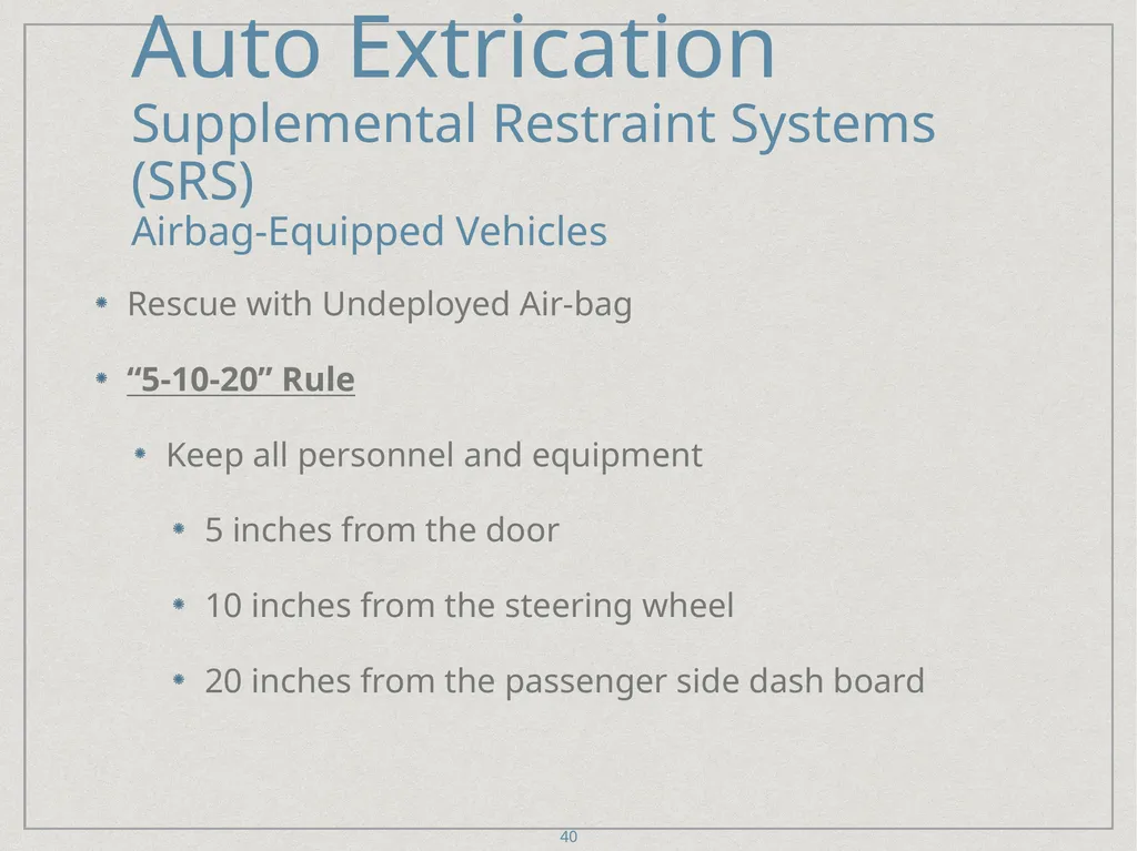 Auto Extrication FFDSD ACADEMY ORIENTATION 16 1 - slide 40 of 122