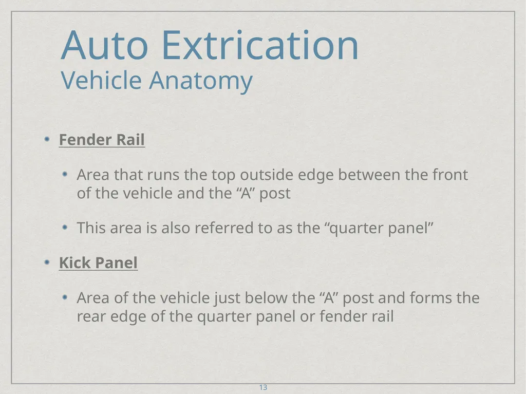 Auto Extrication FFDSD ACADEMY ORIENTATION 16 1 - slide 13 of 122