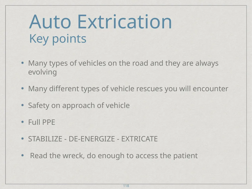 Auto Extrication FFDSD ACADEMY ORIENTATION 16 1 - slide 118 of 122