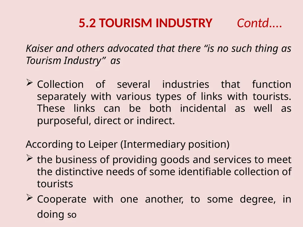 TS-1 Foundation Course in Tourism Unit 3 – - slide 33 of 48