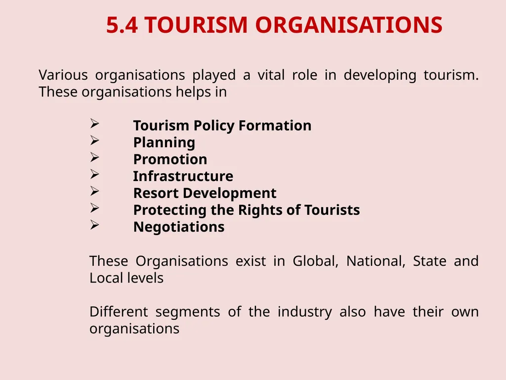 TS-1 Foundation Course in Tourism Unit 3 – - slide 40 of 48