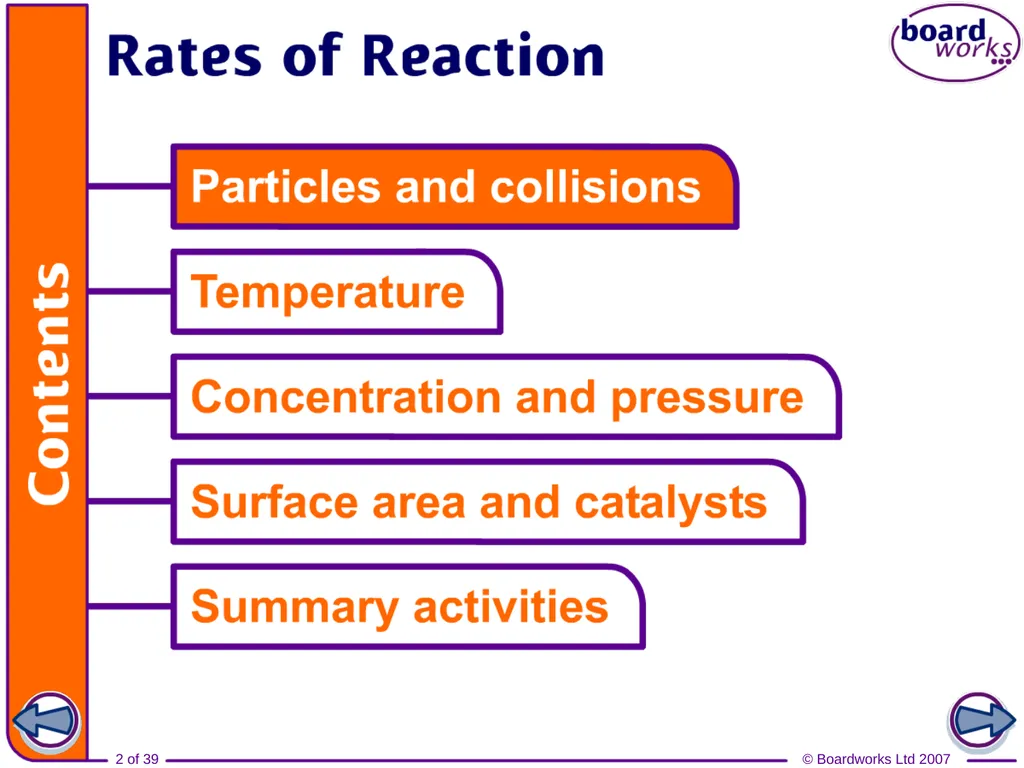 What does rate of reaction mean? The speed of - slide 2 of 39