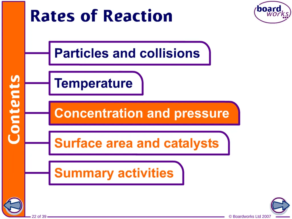 What does rate of reaction mean? The speed of - slide 22 of 39