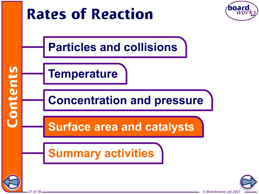 What does rate of reaction mean? The speed of - slide 27 of 39