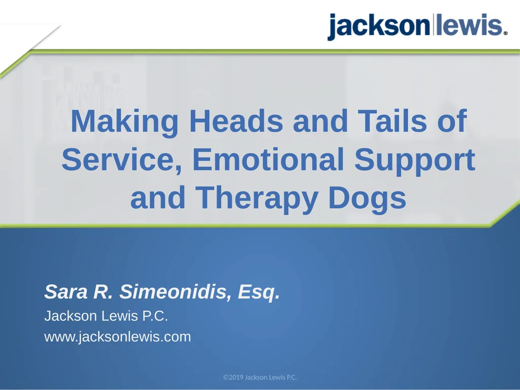 Making Heads and Tails of Service, Emotional - slide 1 of 33