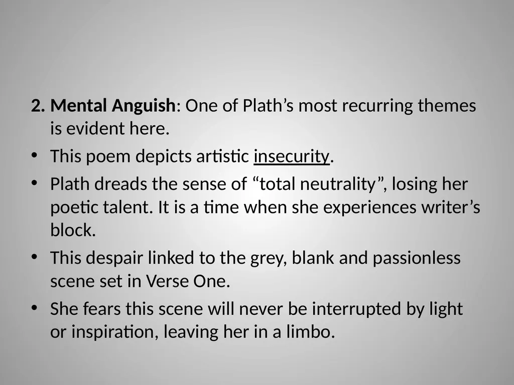 Black Rook in Rainy Weather Sylvia Plath Pg. 177 - slide 22 of 23