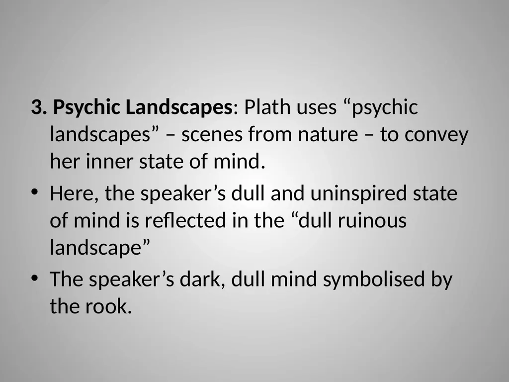 Black Rook in Rainy Weather Sylvia Plath Pg. 177 - slide 23 of 23
