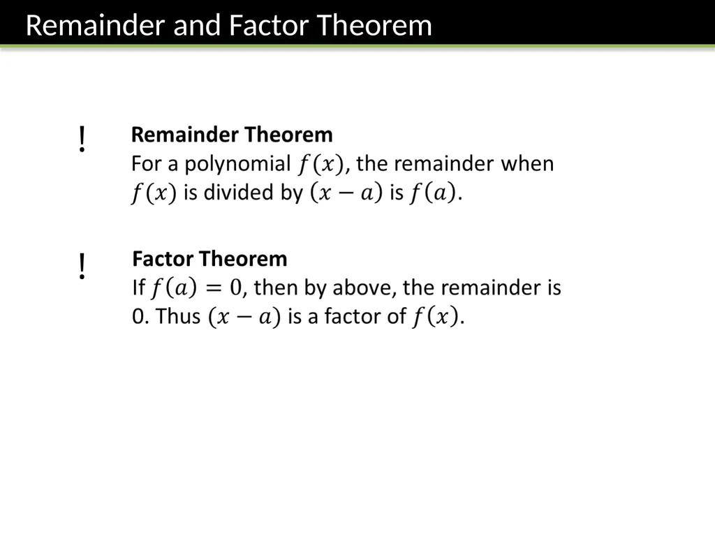 C2: Chapter 1 Algebra and Functions Dr J Frost - slide 12 of 22
