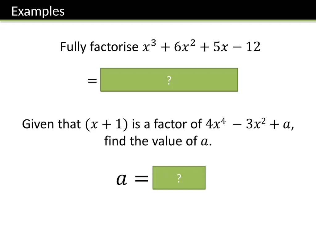 C2: Chapter 1 Algebra and Functions Dr J Frost - slide 16 of 22