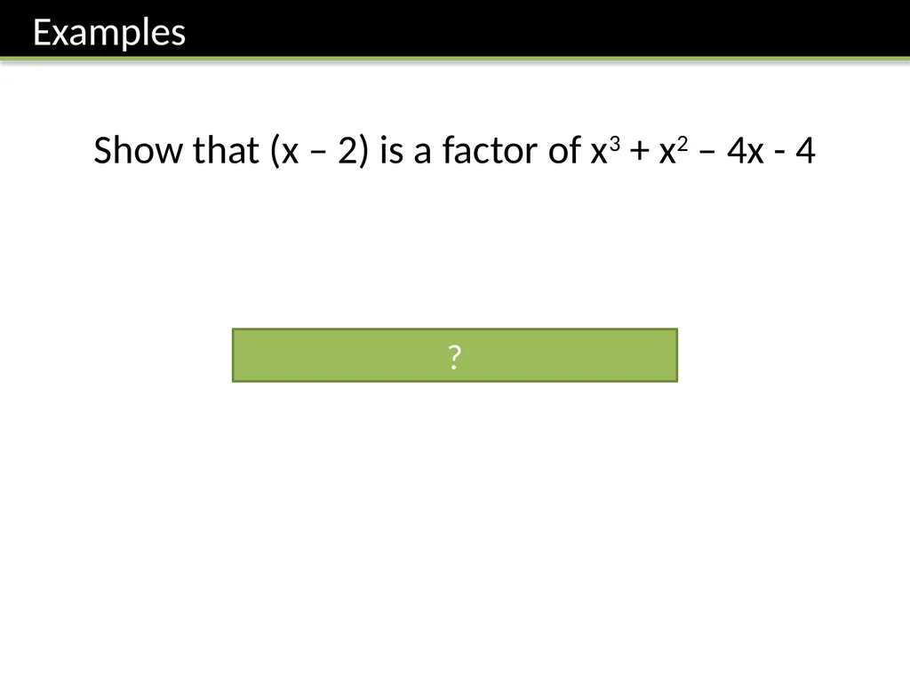 C2: Chapter 1 Algebra and Functions Dr J Frost - slide 14 of 22